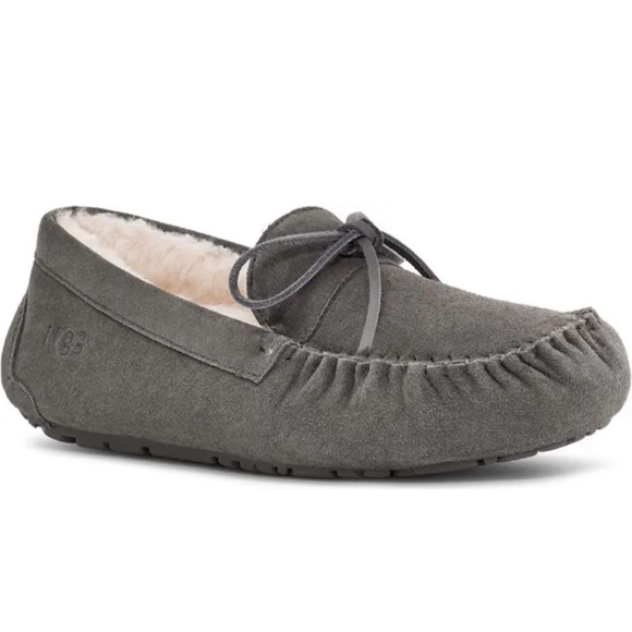 UGG Gray Charcoal Corvin Loafer Slippers size 12 - Picture 4 of 10